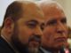 Abu-Marzouk (L) said he was surprised by members of Fatah who refuse the idea of building an airport and a seaport in Gaza, (File)