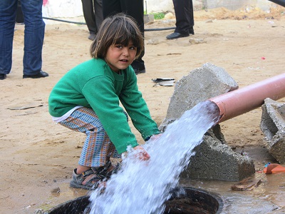 Palestinians in Gaza have 3% of water fit for human consumption. (CMWU, supplied)