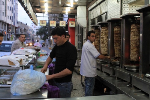 Schwarma shop in Gaza City