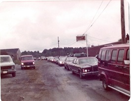 The mock funeral procession departing from the Arab-American Community Center of Youngstown, Ohio. (Supplied)