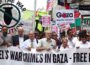Jeremy Corbyn leading a July 2014 demonstration against the Israeli war on Gaza. (Photo: RonF, via Flickr)