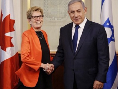 Kathleen Wynne met with Israeli Prime Minister, Benjamin Netanyahu in Jerusalem to discuss building partnerships between Ontario & Israel.
