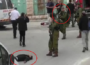 A knife apparently kicked close to an allegedly executed Palestinian man. (Photo: B'Tselem)