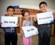 Kids from the Fayad Palestinian-Syrian family in Gaza long for a better life (Photo: PCRF, supplied)