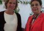 Dr. Hanan Ashrawi with the EU's Katharina von Schnurbein. (Photo: via PNN)