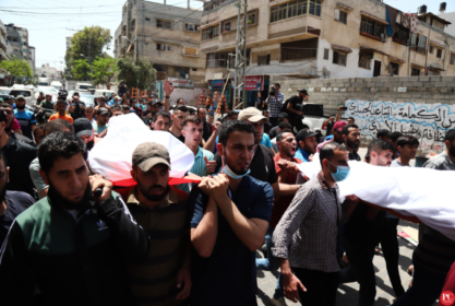 IN PHOTOS: Palestinians Bury Woman, Her Son in Gaza’s Shati Refugee ...
