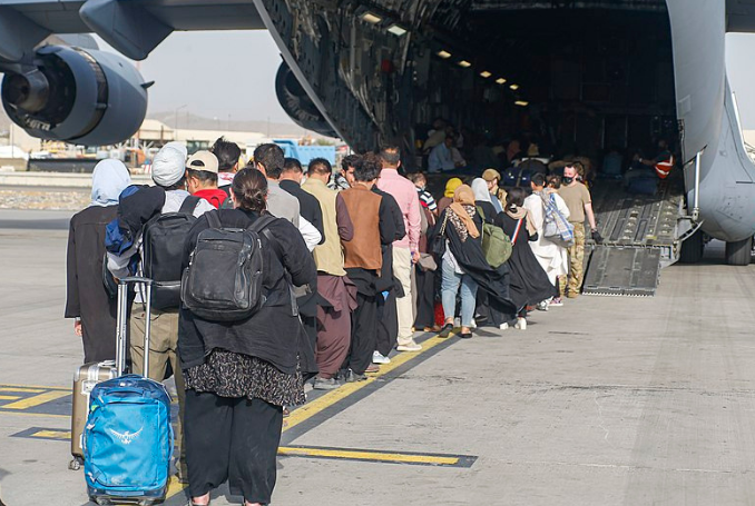 Afghan-evacuees