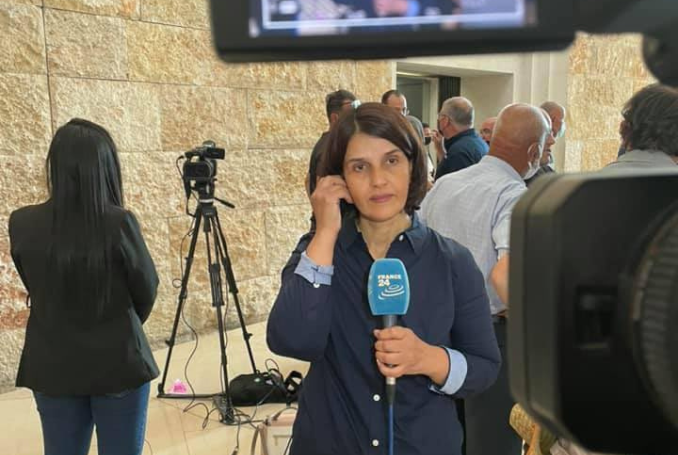 Palestinian journalist Laila Odeh.
