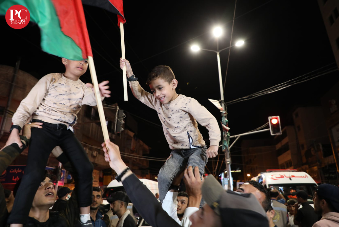 Gaza-celebrations-children