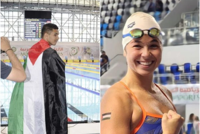 فاز منتخب فلسطين للسباحة بست ميداليات، منها أربع ذهبيات، في دورة الألعاب العربية.