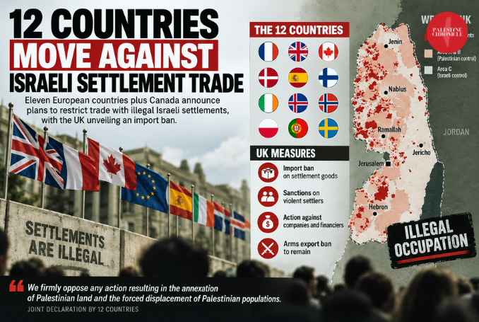 Infografía sobre la prohibición de asentamientos en la UE en Israel (PC)
