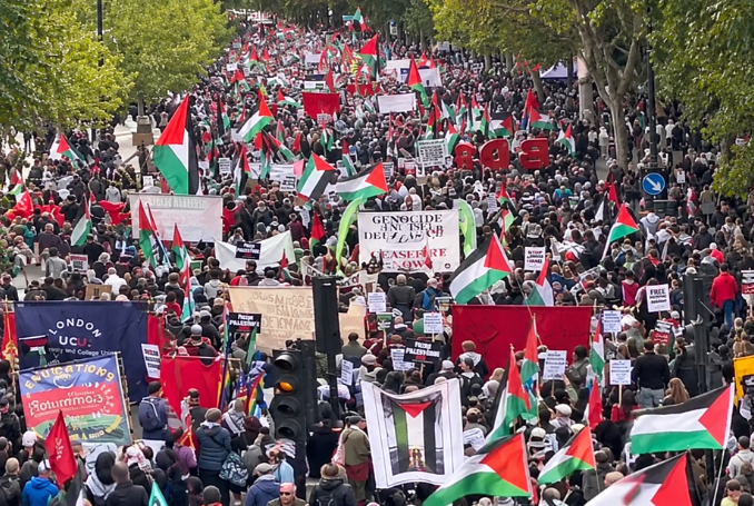 Ten Killed in Gaza as 250,000 March in London on Genocide Anniversary