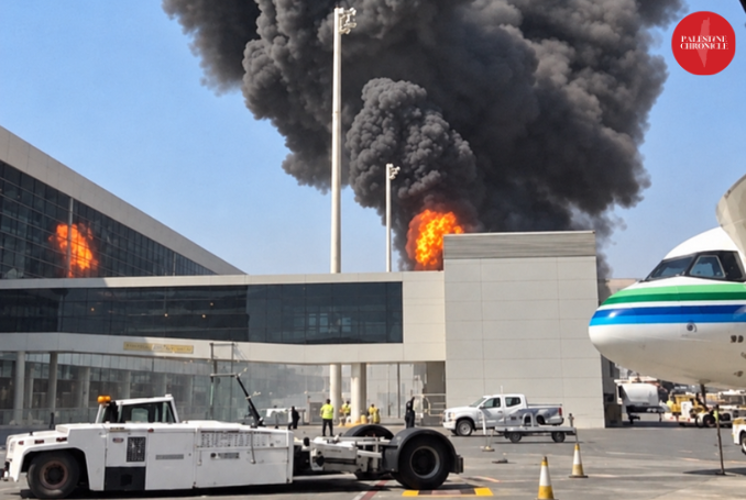 Guerra de incendios en el aeropuerto de Riad, Yemen